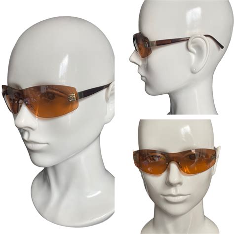 chanel rimless shield sunglasses|chanel rimless sunglasses women.